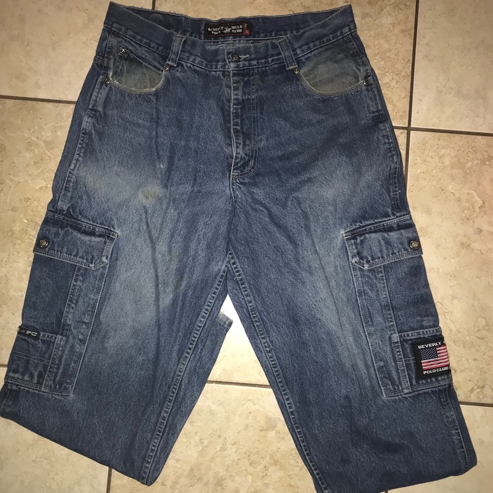 Vintage Beverly Hills Polo Club Cargo Jeans 34 M